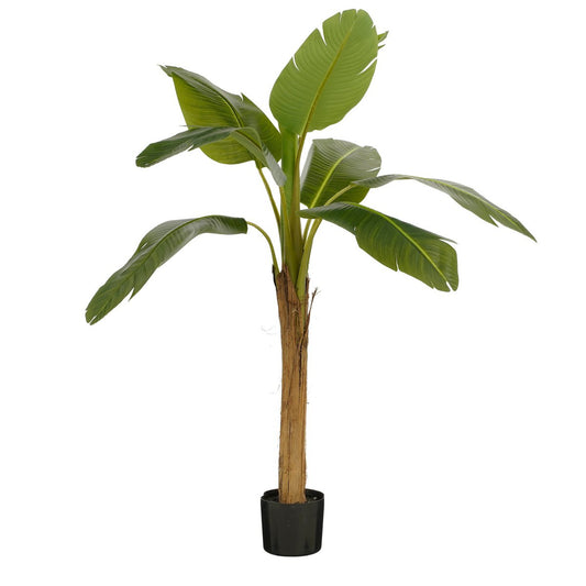 Kunstplant in Pot 'Bananenboom' - H155 x Ø90 cm - Groen