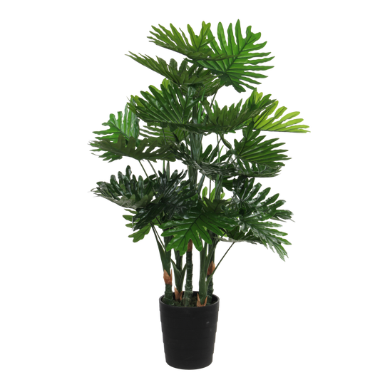 Kunstplant 'Philodendron' - H120 x Ø80 cm - Groen
