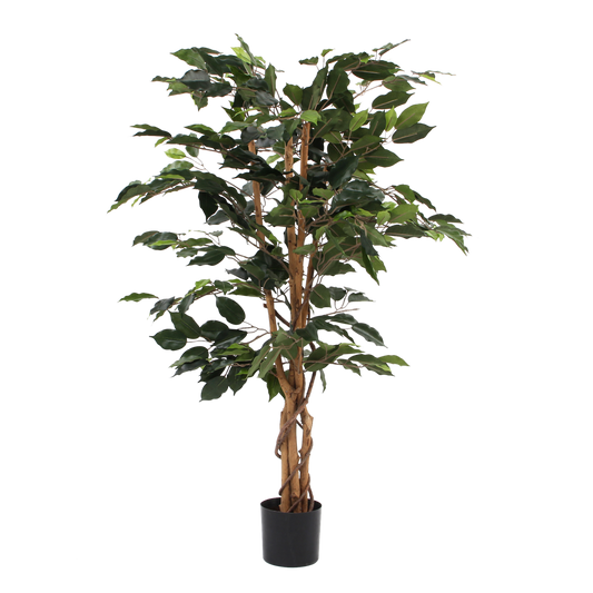 Kunstplant 'Ficus' - H110 x Ø65 cm - Groen