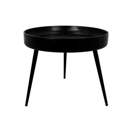 Side table 'Ventura' - 50x50cm - Mango wood - Black