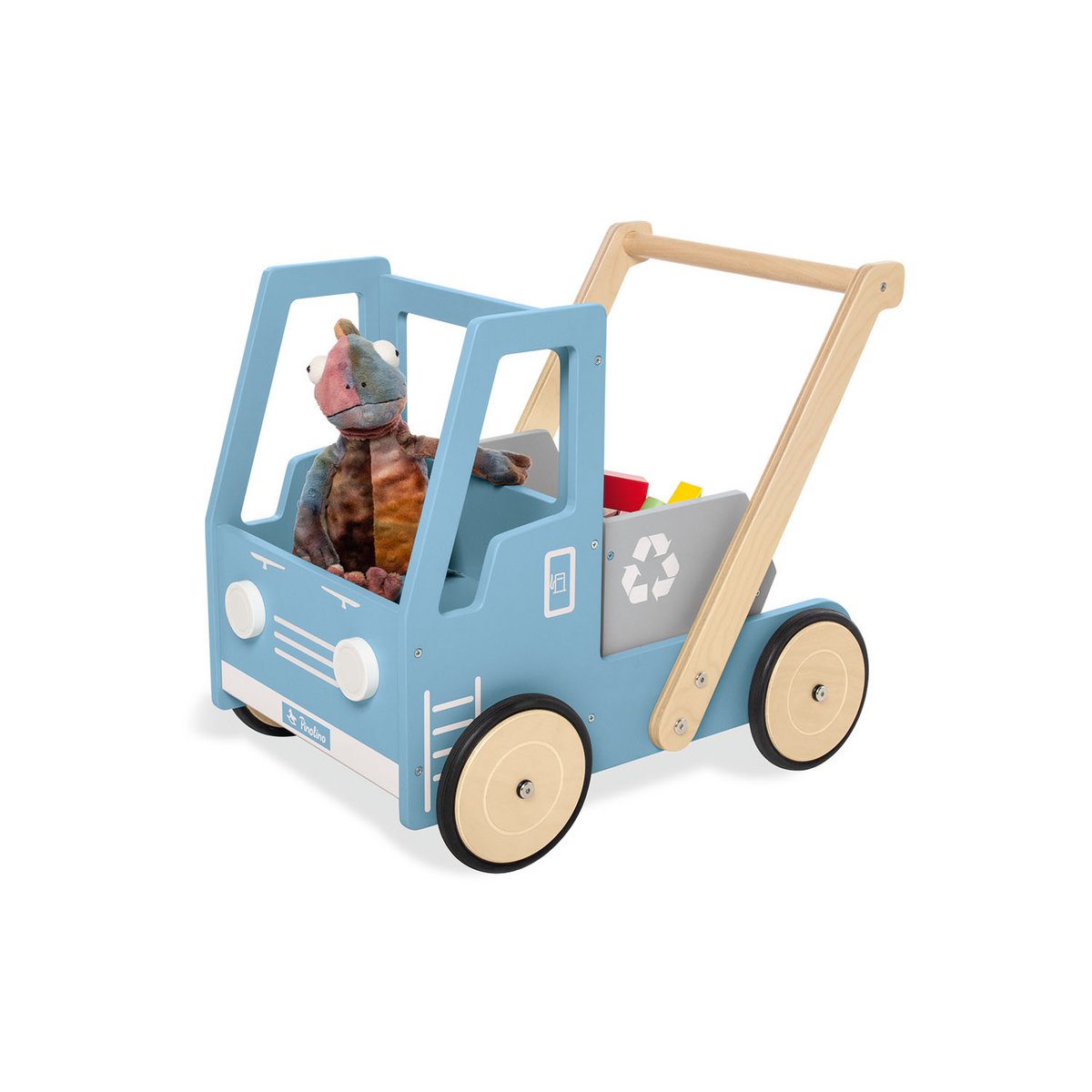 Trolley 'Tipper Truck Fred' - Blau/Natur