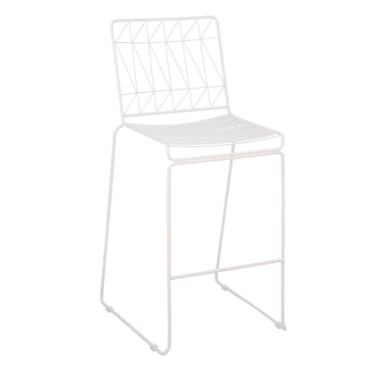 Outdoor-Barhocker „Bueno“ – T53 x B55 x H108 cm – Weiß