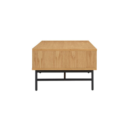 Salontafel - Scandinavisch - Eiken Fineer - Bruin/Zwart