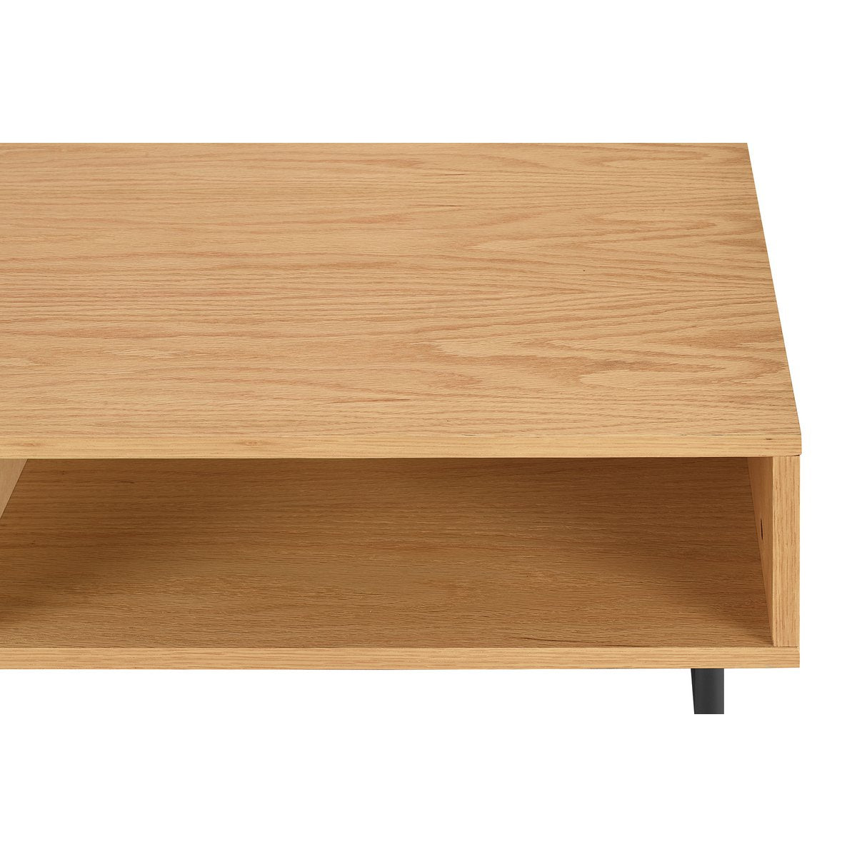 Salontafel - Scandinavisch - Eiken Fineer - Bruin/Zwart