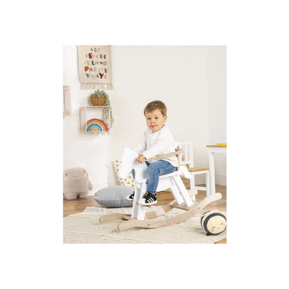 Rocking horse 'Pinolino' - White/Natural