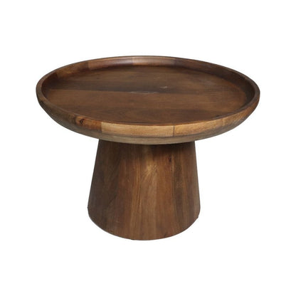 Side table 'Drum' - 60x60x40cm - Mango wood - Matt Brown