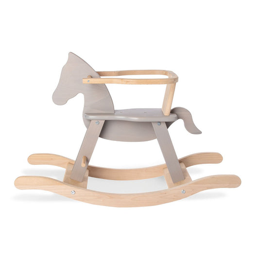 Rocking Horse with Ring 'Pinolino' - Grey/Natural