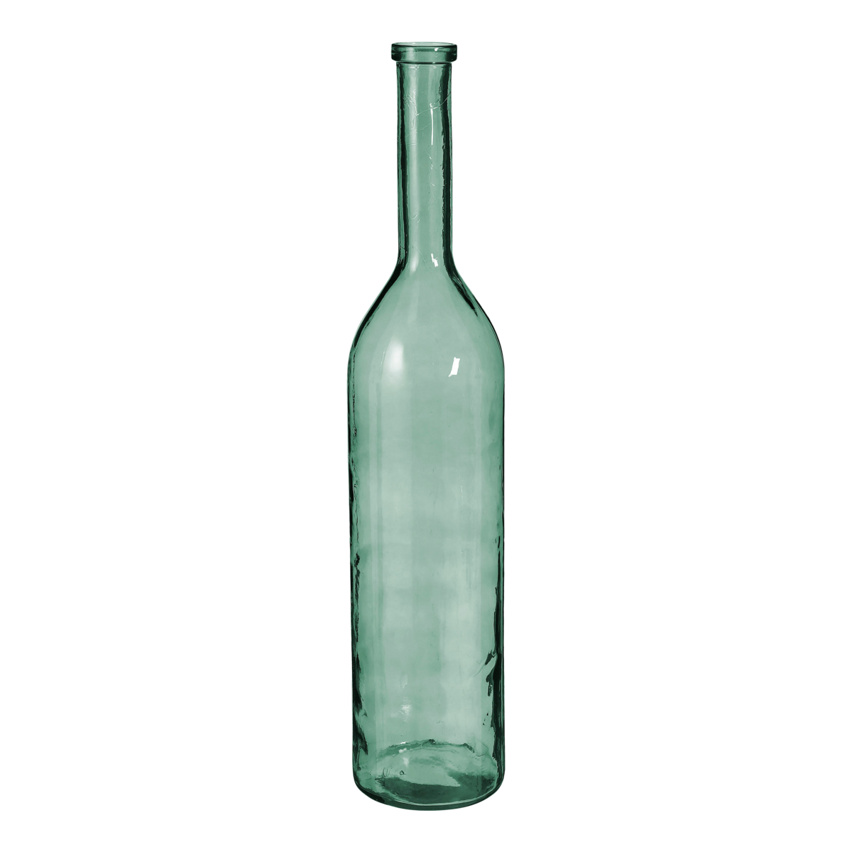 Flaschenvase 'Rioja' - H100 x Ø21 cm - Recyceltes Glas - Grün