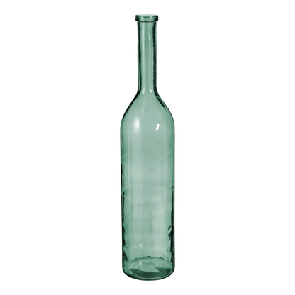 Flaschenvase 'Rioja' - H100 x Ø21 cm - Recyceltes Glas - Grün