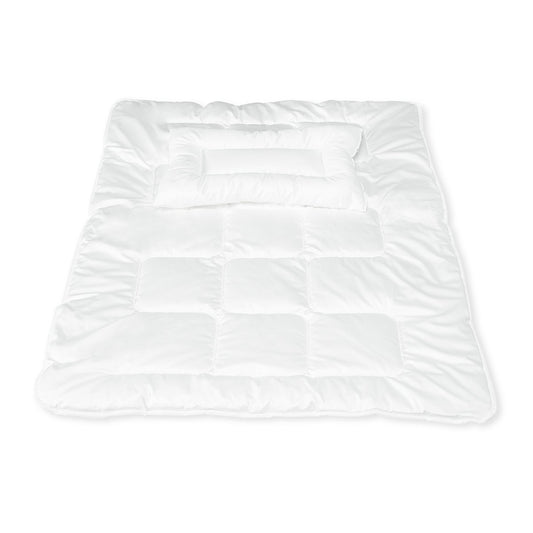 Duvet with Flat Pillow 'Allergo' - 2-piece - White