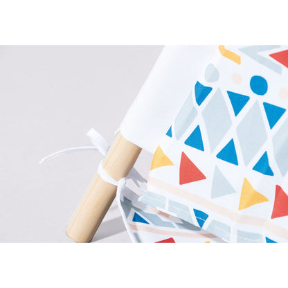 Tipi Tent 'Tipi Naira' - Wit/Blauw/Rood/Geel