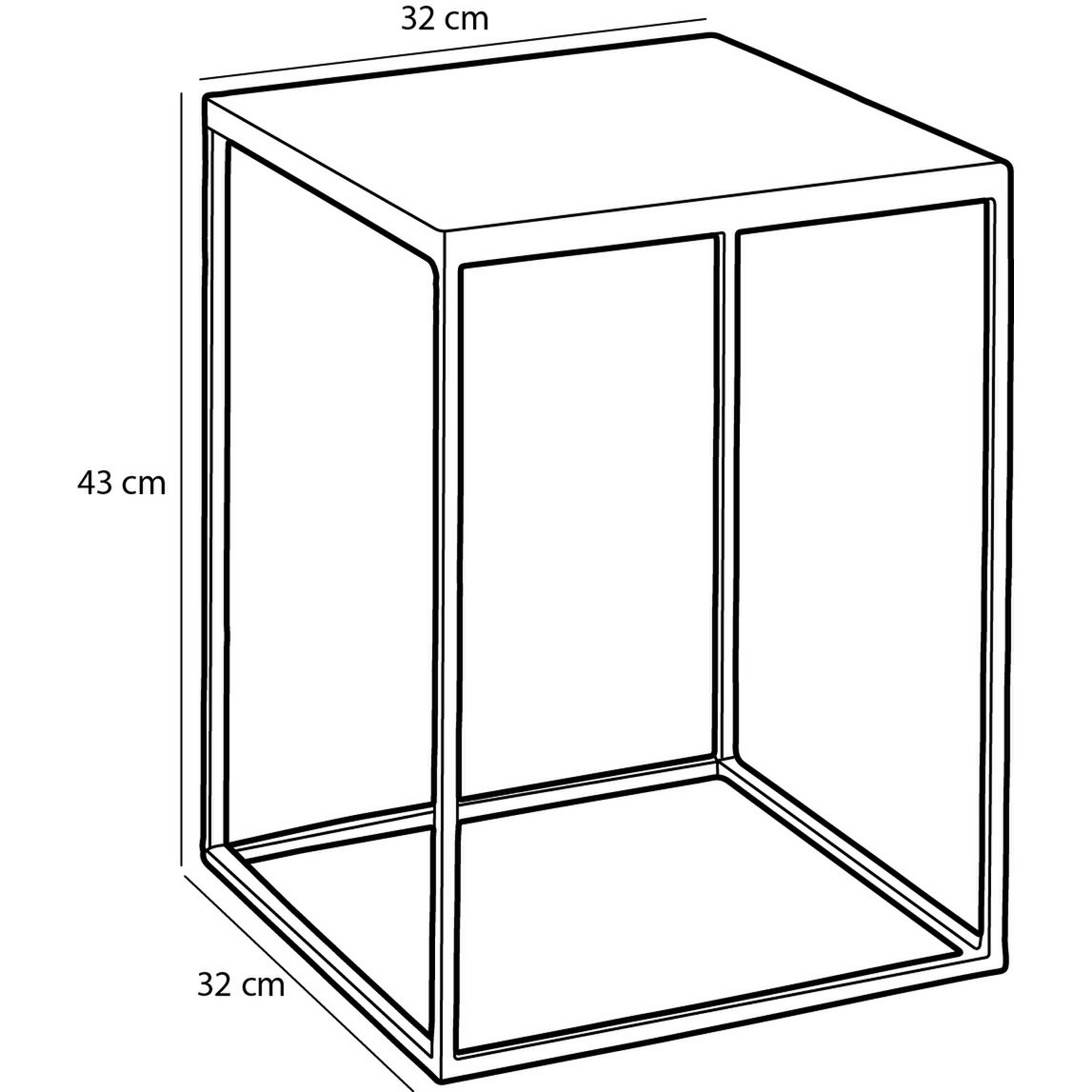 Beistelltisch für den Außenbereich – 2er-Set – L38 x B38 x H48 cm – Metall – Grau