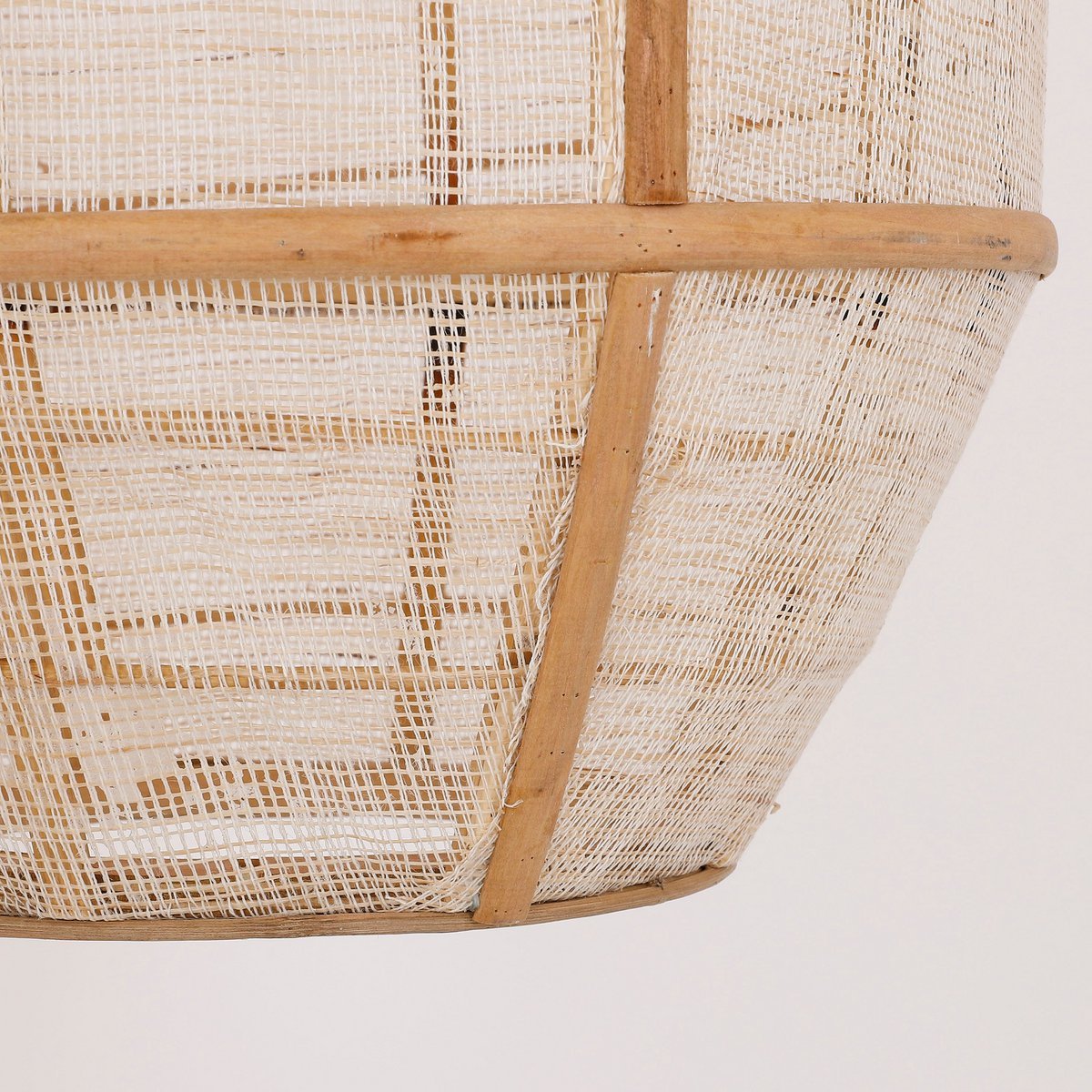 Hanging lamp 'Pella' - H58 x Ø33 cm - Linen - Beige