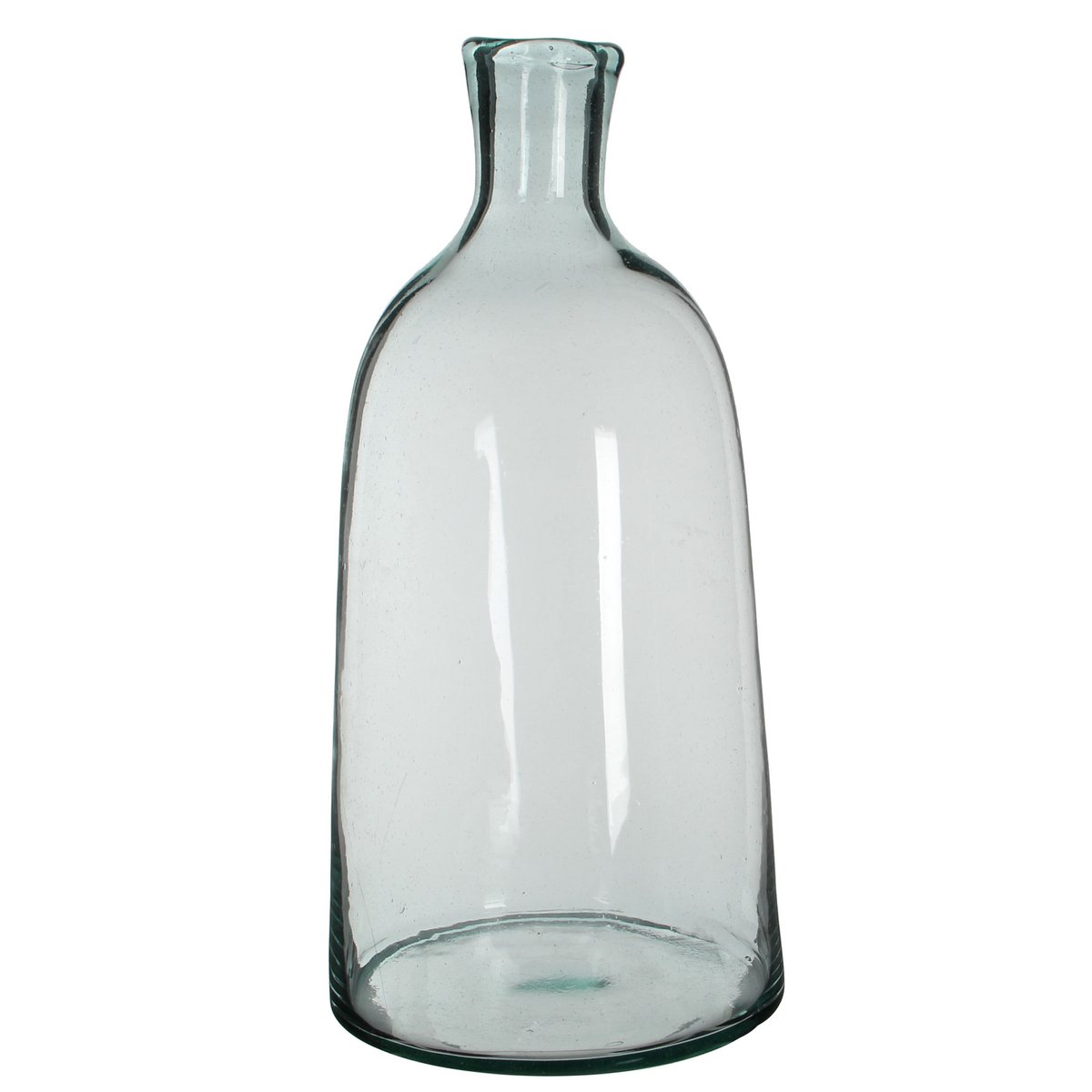 Flaschenvase 'Florine' - H58 x Ø26 cm - Recyceltes Glas - Transparent