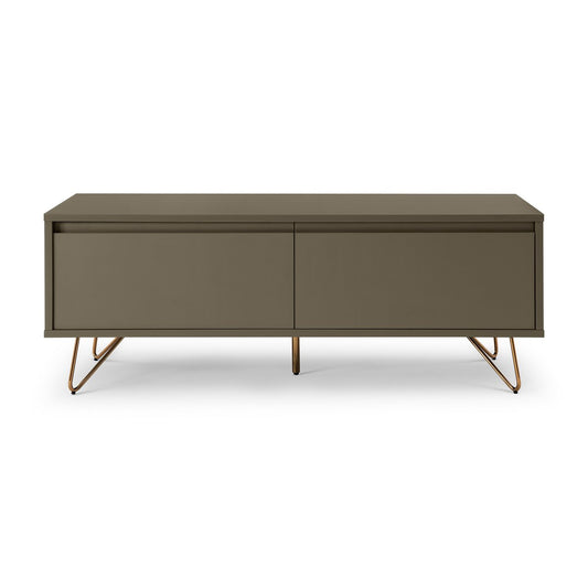 TV Cabinet - Scandinavian - Gray/Gold