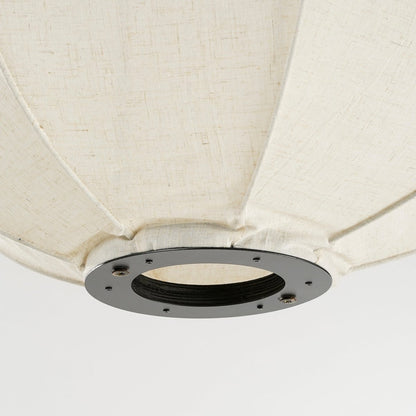 Hanglamp 'Pego' - H55 x Ø50 cm - Linnen - Off White