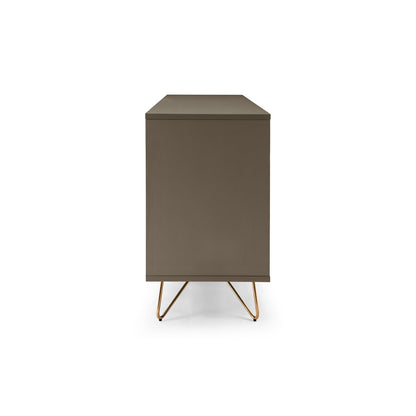 Sideboard - Skandinavisch - Grau/Gold