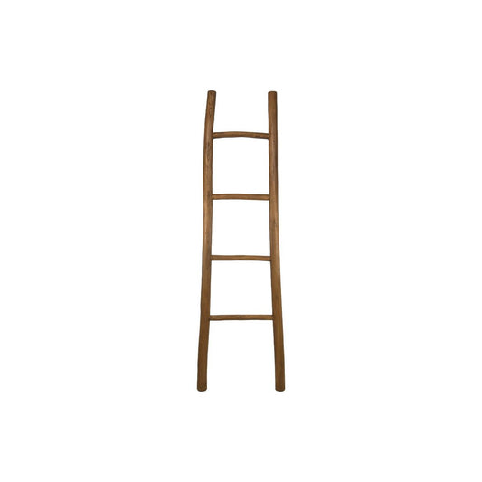 Decorative Ladder 'Miring' - 35/45x5x150cm - Teak - Walnut