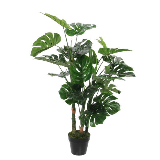 Künstliche Pflanze 'Monstera' - H100 x Ø75 cm - Grün