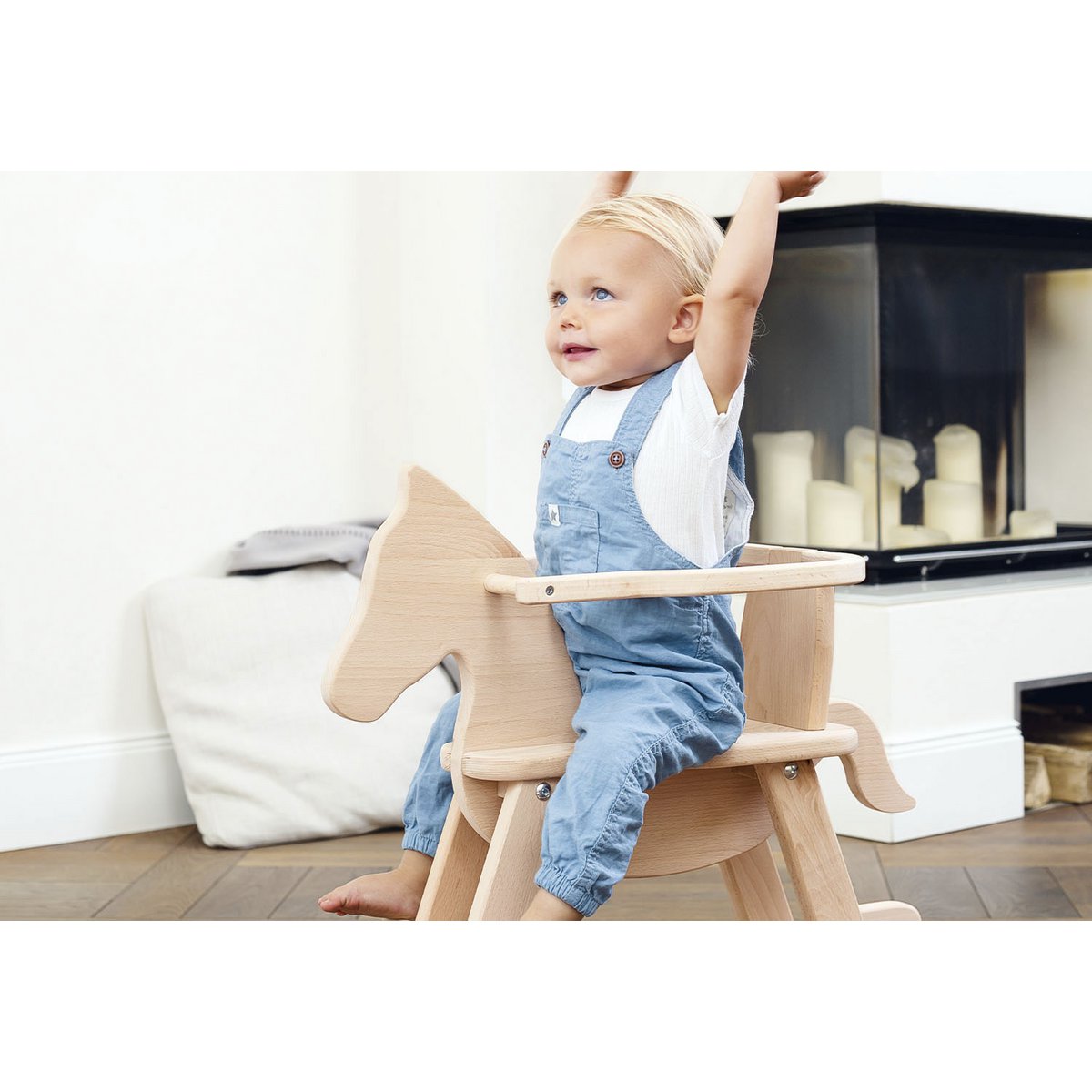 Rocking Horse with Ring 'Pinolino' - Natural