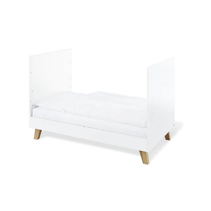 Bedstead 'Pan' - White/Natural