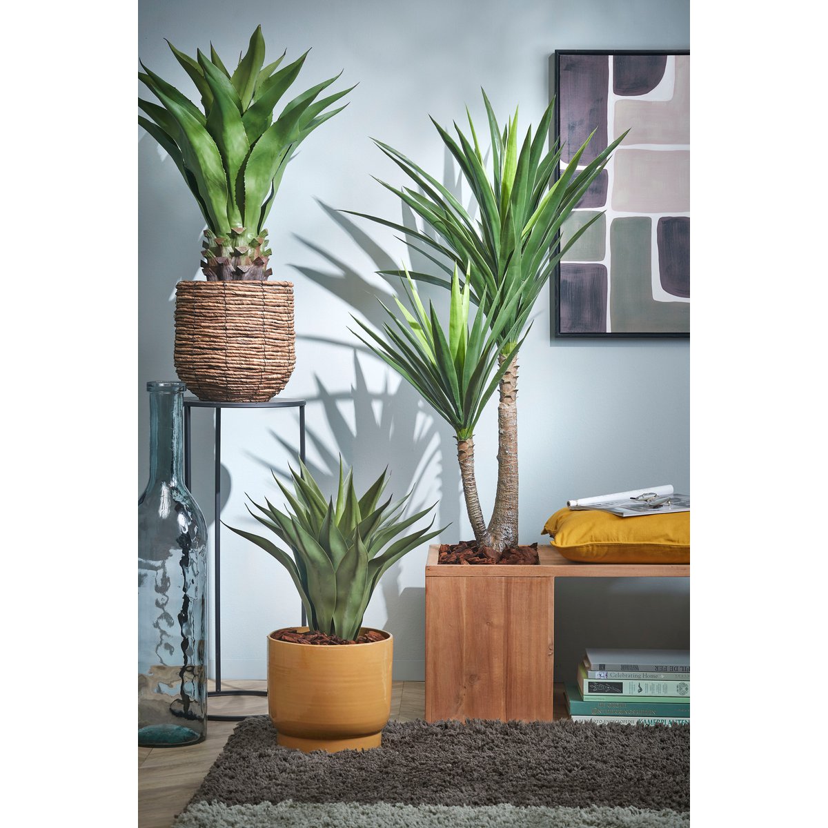 Künstliche Pflanze 'Yucca' - H120 x Ø60 cm - Grün