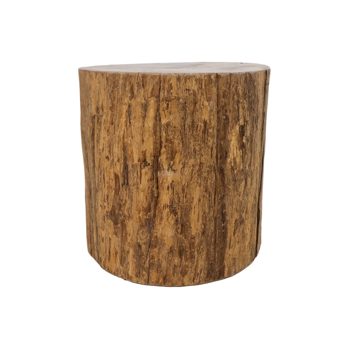 Side table 'Tree stump' - Ø45 cm - Teak - Natural