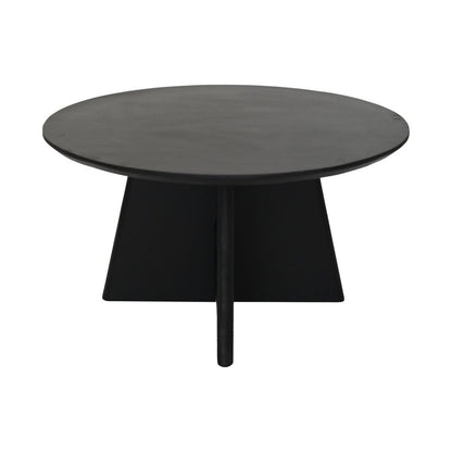 Coffee table with cross leg - 80x80x45cm - Mango wood - Black