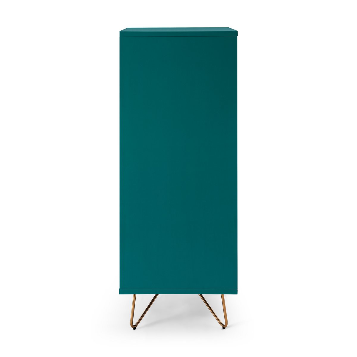 Chest of drawers High - Scandinavian - Green/Gold