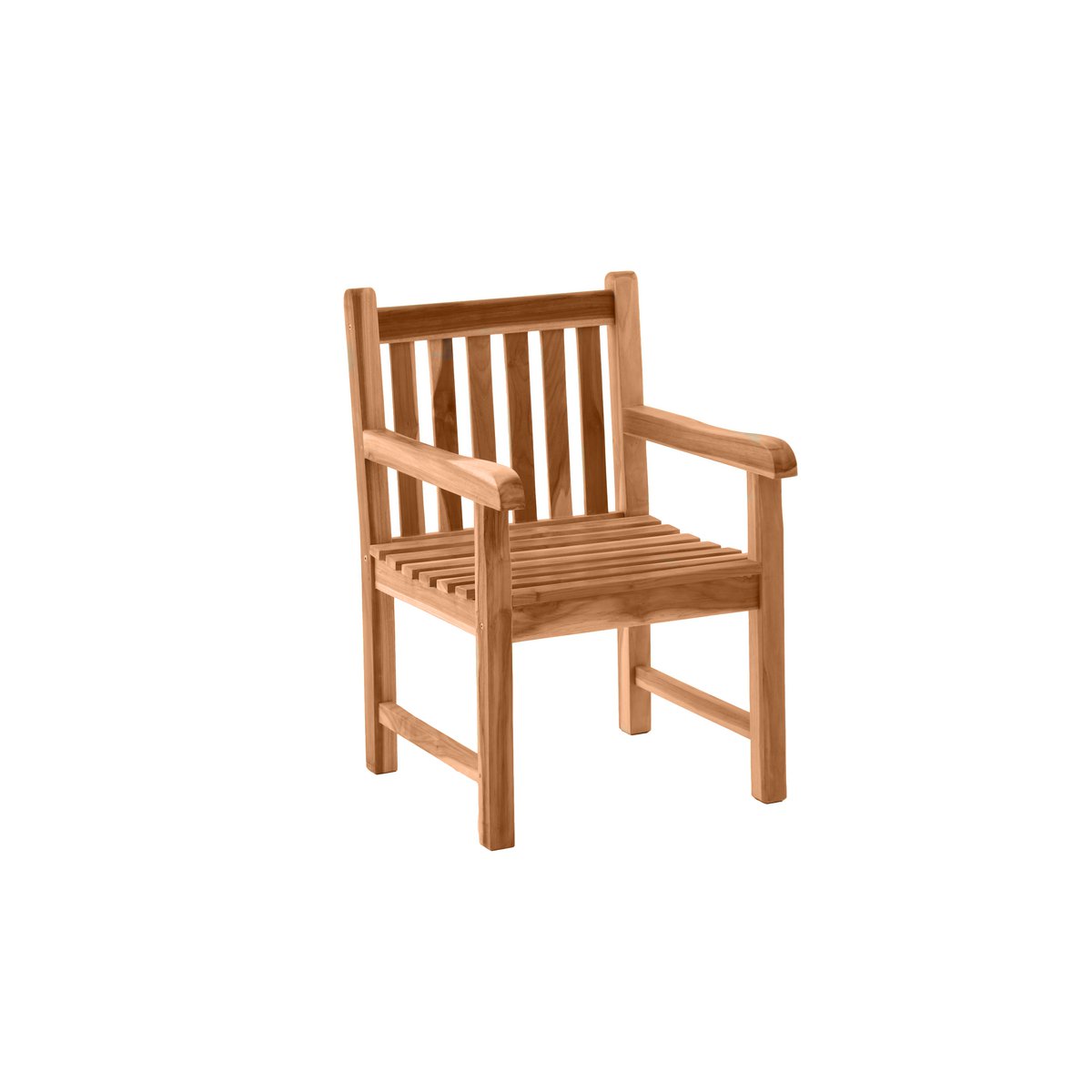 Garden chair - Teak wood - 60x92x63cm - Natural