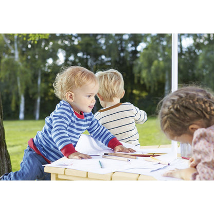 Kinder-Picknicktisch 'Nicki 6-eckig' - Natur