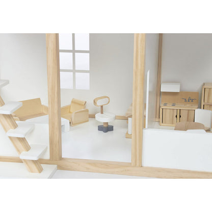 Dollhouse furniture - 20 pieces - Natural/White