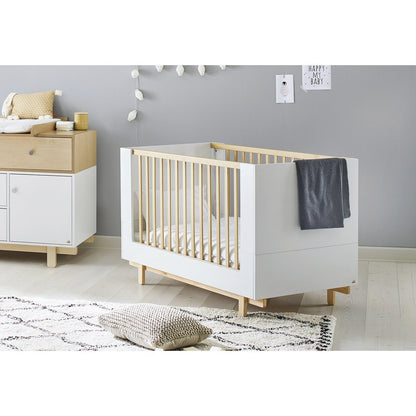 Crib 'Boks' - White/Natural