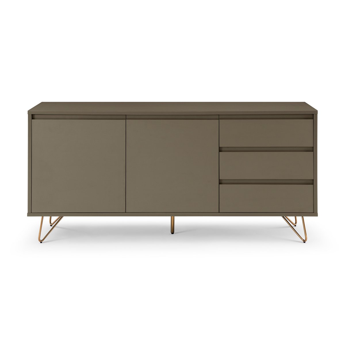 Sideboard - Skandinavisch - Grau/Gold