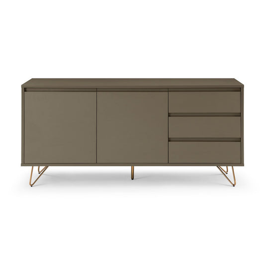 Sideboard - Scandinavian - Gray/Gold