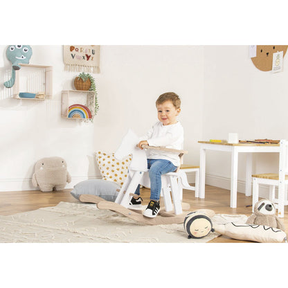 Rocking horse 'Pinolino' - White/Natural