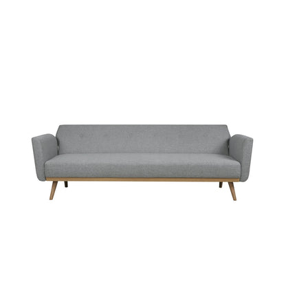 Sofa bed - Scandinavian - 212x85x79cm - Light gray/Natural