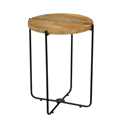 Side table 'Armando' - H45 x Ø35.5 cm - FSC 100% Mango wood - Brown