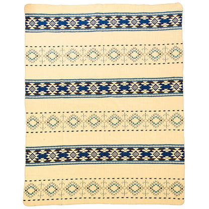 Ecuadorian Alpaca Blanket - Native Blanket - Cotopaxi Blue