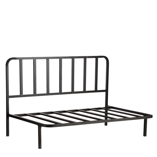 Loungebank 'Celo' - L122 x B83 x H78 cm - Metaal - Zwart