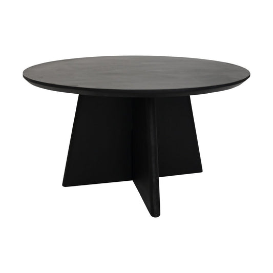 Coffee table with cross leg - 80x80x45cm - Mango wood - Black