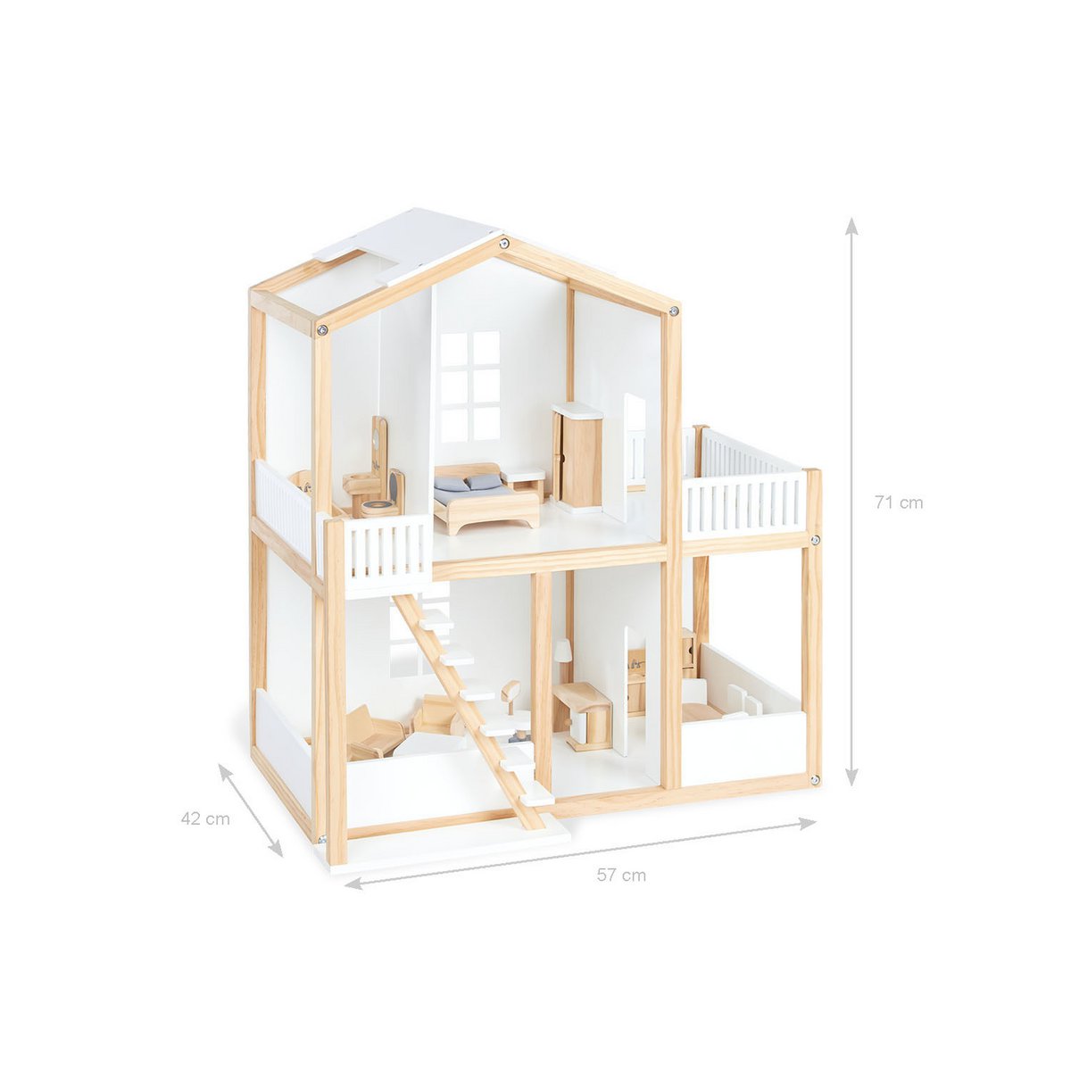 Dollhouse 'Ida' - White/Natural