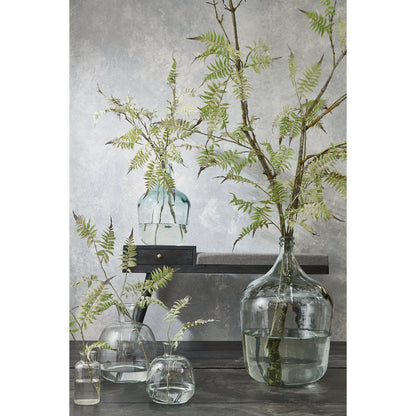 Flaschenvase 'Diego' - H42 x Ø27 cm - Recyceltes Glas - Transparent