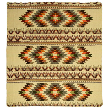 Ecuadorian Alpaca Blanket - Native Blanket - Antisana Green