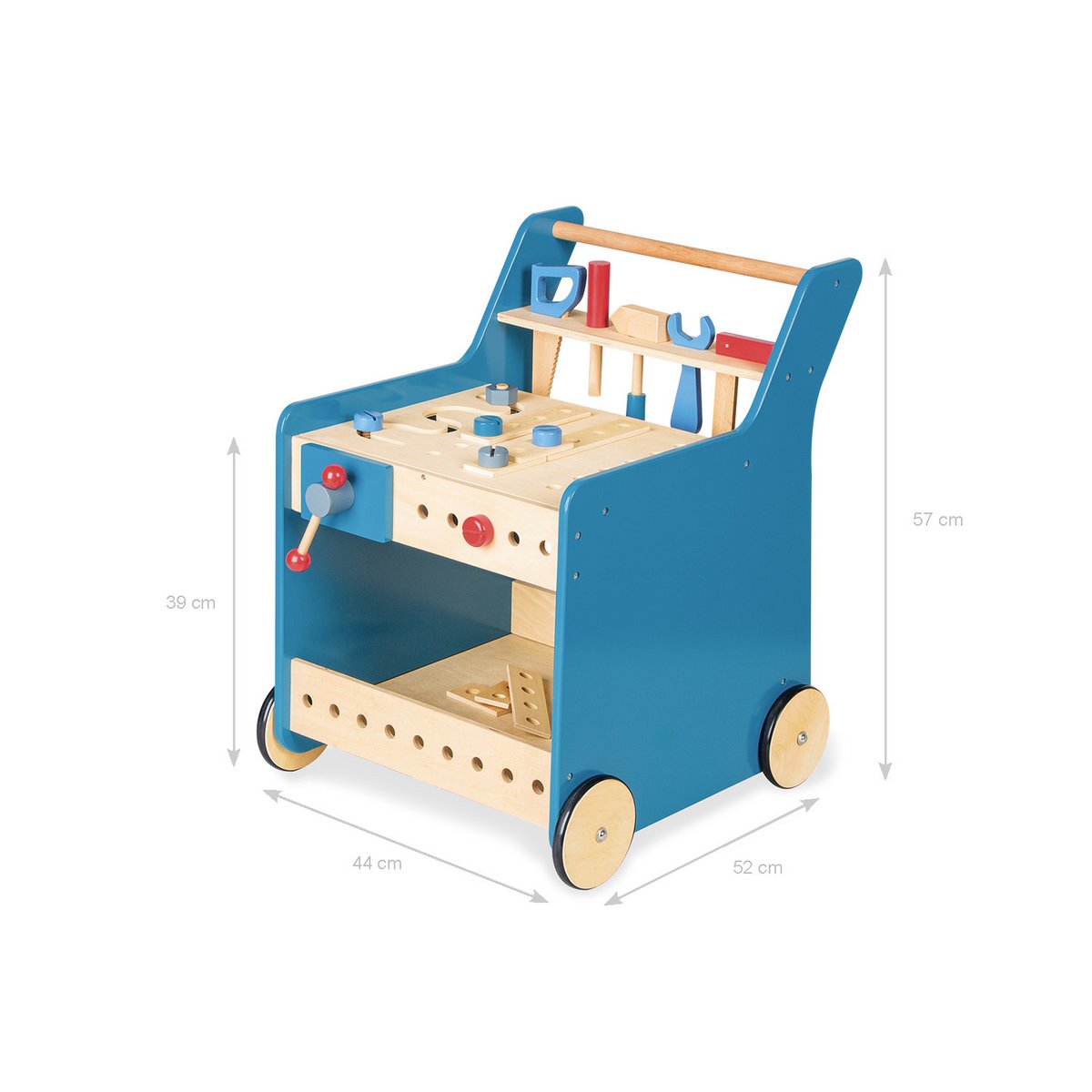 Tool trolley 'Kalle' - Blue/Natural