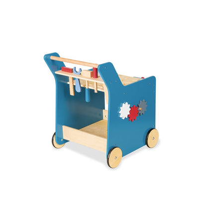 Tool trolley 'Kalle' - Blue/Natural