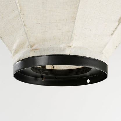 Hanging lamp 'Pego' - H73 x Ø54 cm - Linen - Off White