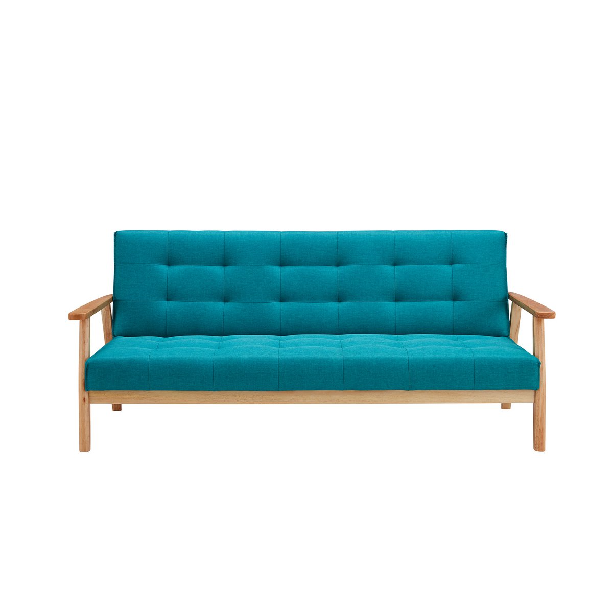 Sofa bed - Scandinavian - 190x85x81cm - Blue/Natural