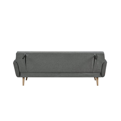 Sofa bed - Scandinavian - 212x85x79cm - Dark gray/Natural