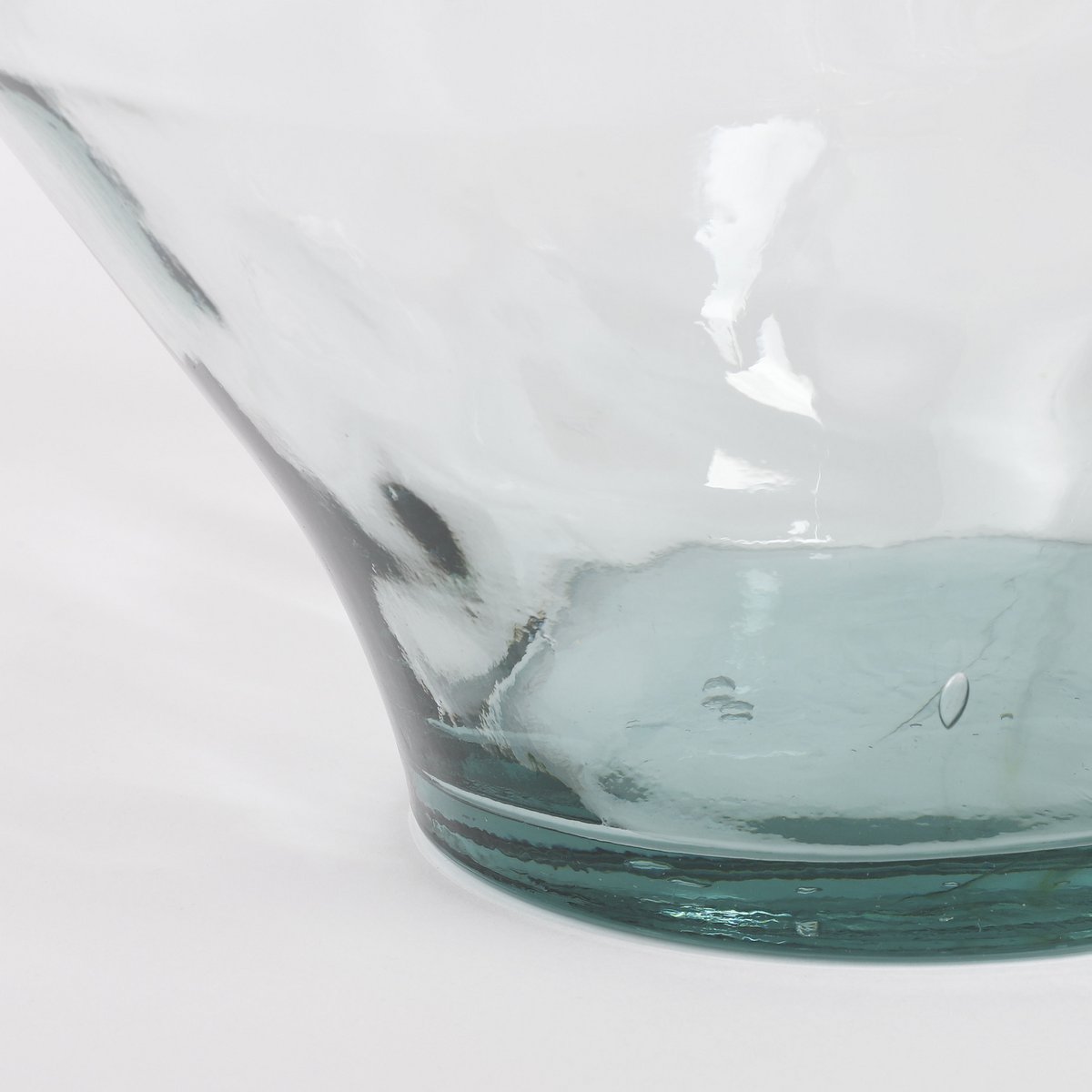 Flaschenvase 'Kyara' - H46 x Ø38 cm - Recyceltes Glas - Transparent